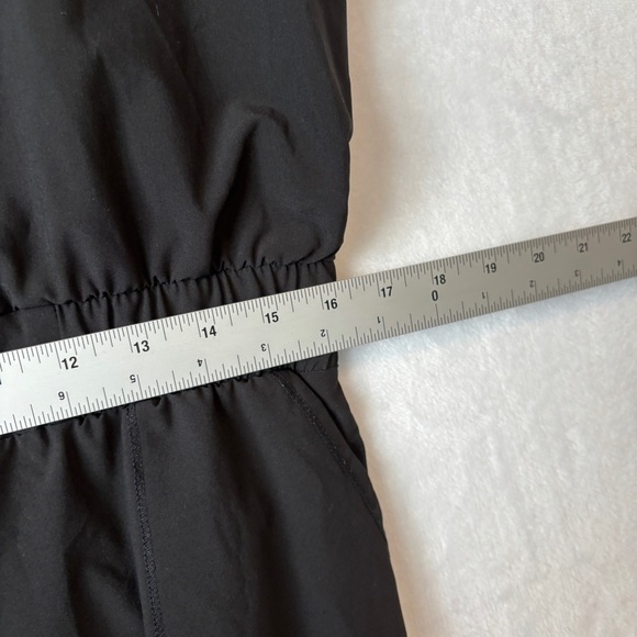 Albion Black 9 To 9 Ruffle Sleeve Ankle Zip Jetsetter Jumpsuit Size Large Petite - Picture 9 of 12